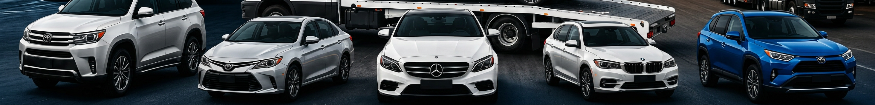 Fleet of vehicles ready for export shipping to Africa
